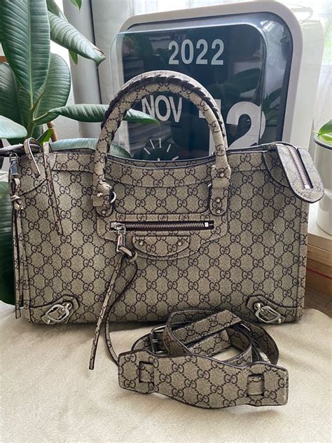 gucci balenciaga hacker bag